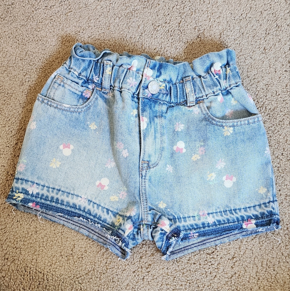 Floral Denim Shorts